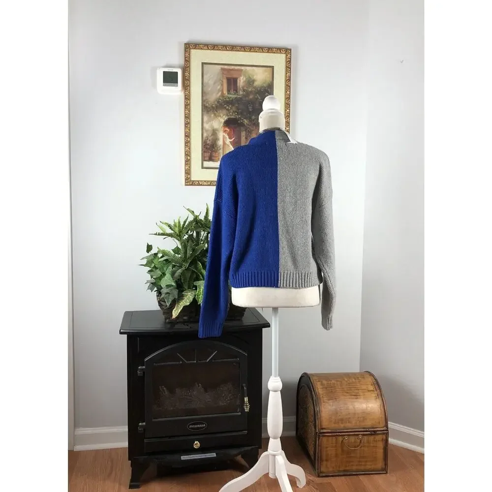 Primark Caress Women Two Toned Slouchy Sweater Cardigan XS Long Sleeve 3 Button - Picture 5 of 13